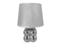 LAMPARA MESA PLATEADO DECORE