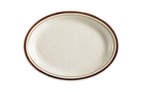 PLATO CERA 11.5 X9 PG O/CF OVAL MOTEADO TUXTON TBS-013