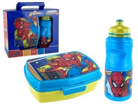 SET 2 PZ DEPOSITO/ENV P/ALIMENTO + BOTELLA SPIDERMAN MARVEL
